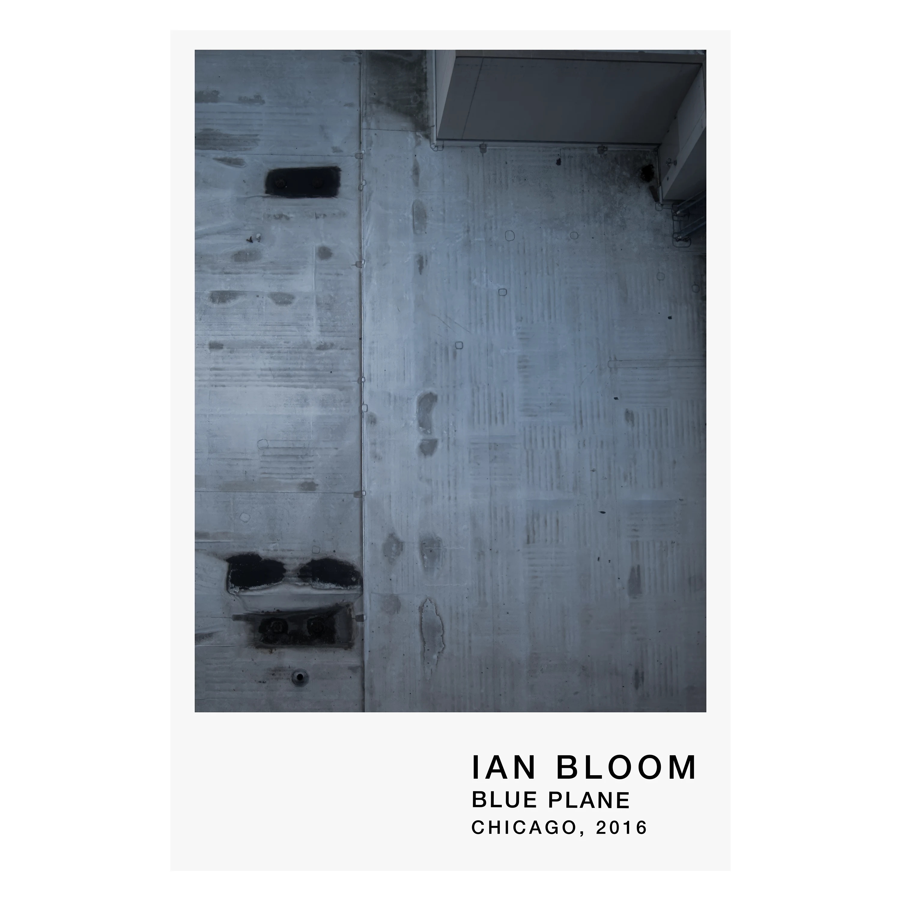 Blue Plane, Chicago, 2016 archive poster by Ian Bloom