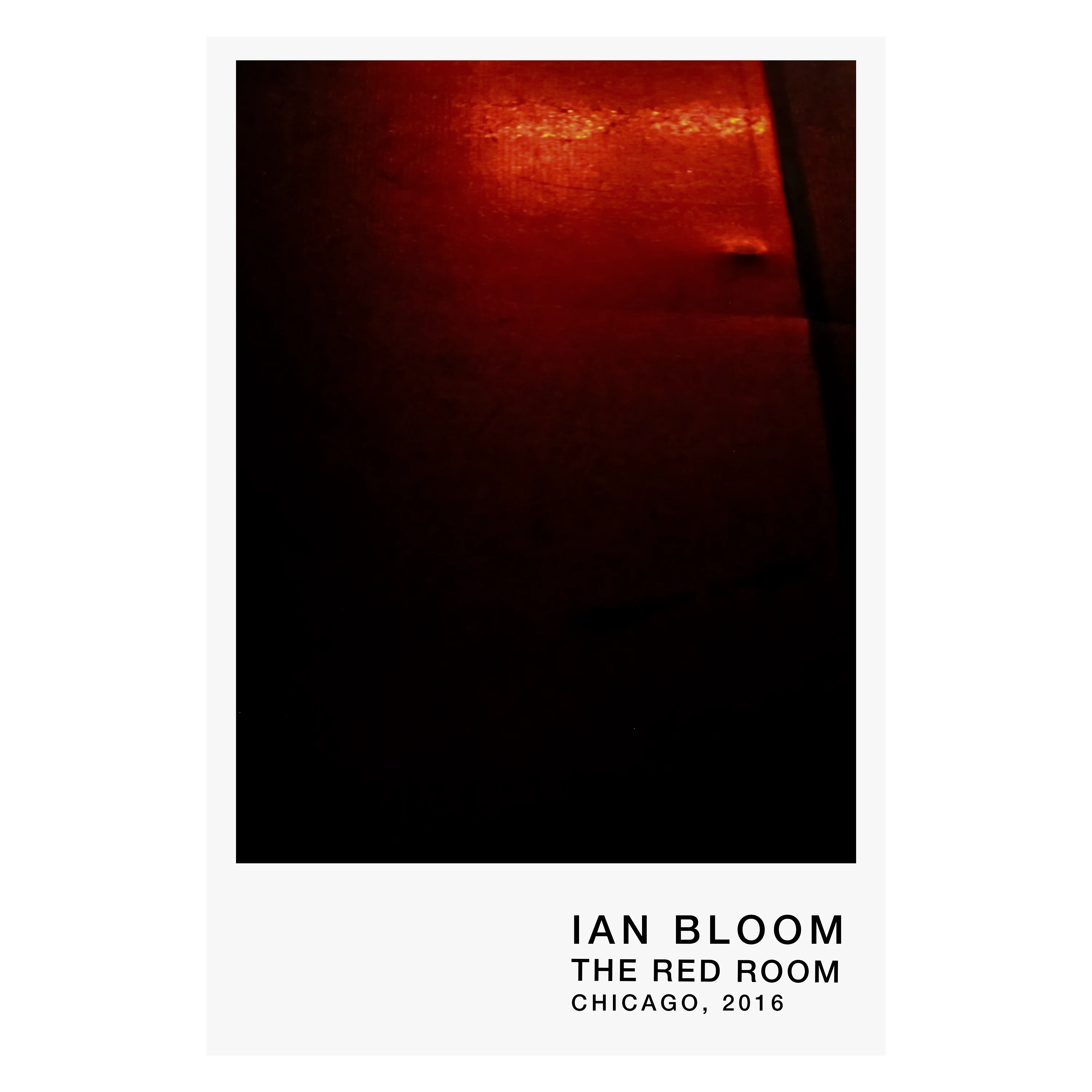 The Red Room, Chicago, 2016 archive poster by Ian Bloom