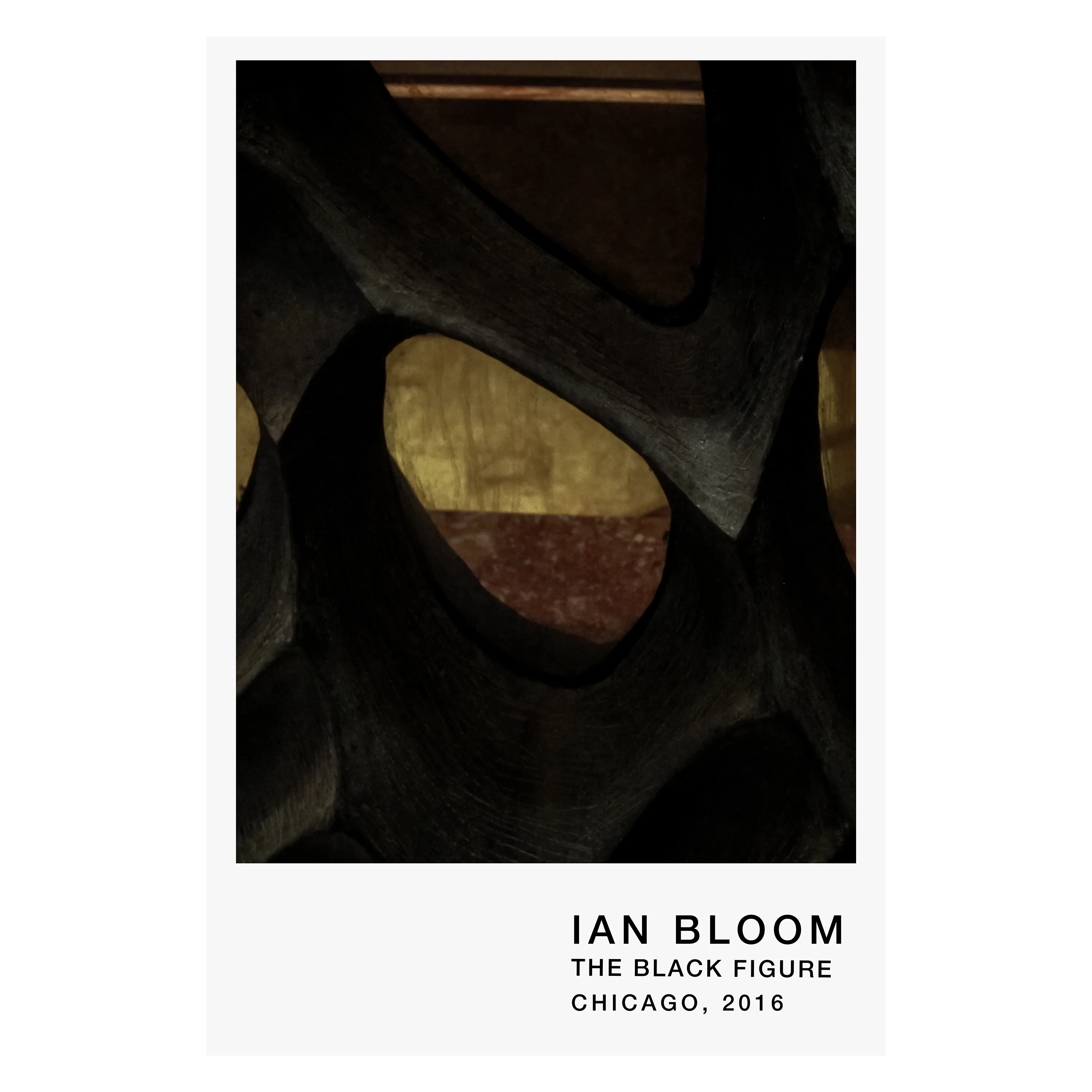 The Black Figure, Chicago, 2016 archive poster by Ian Bloom