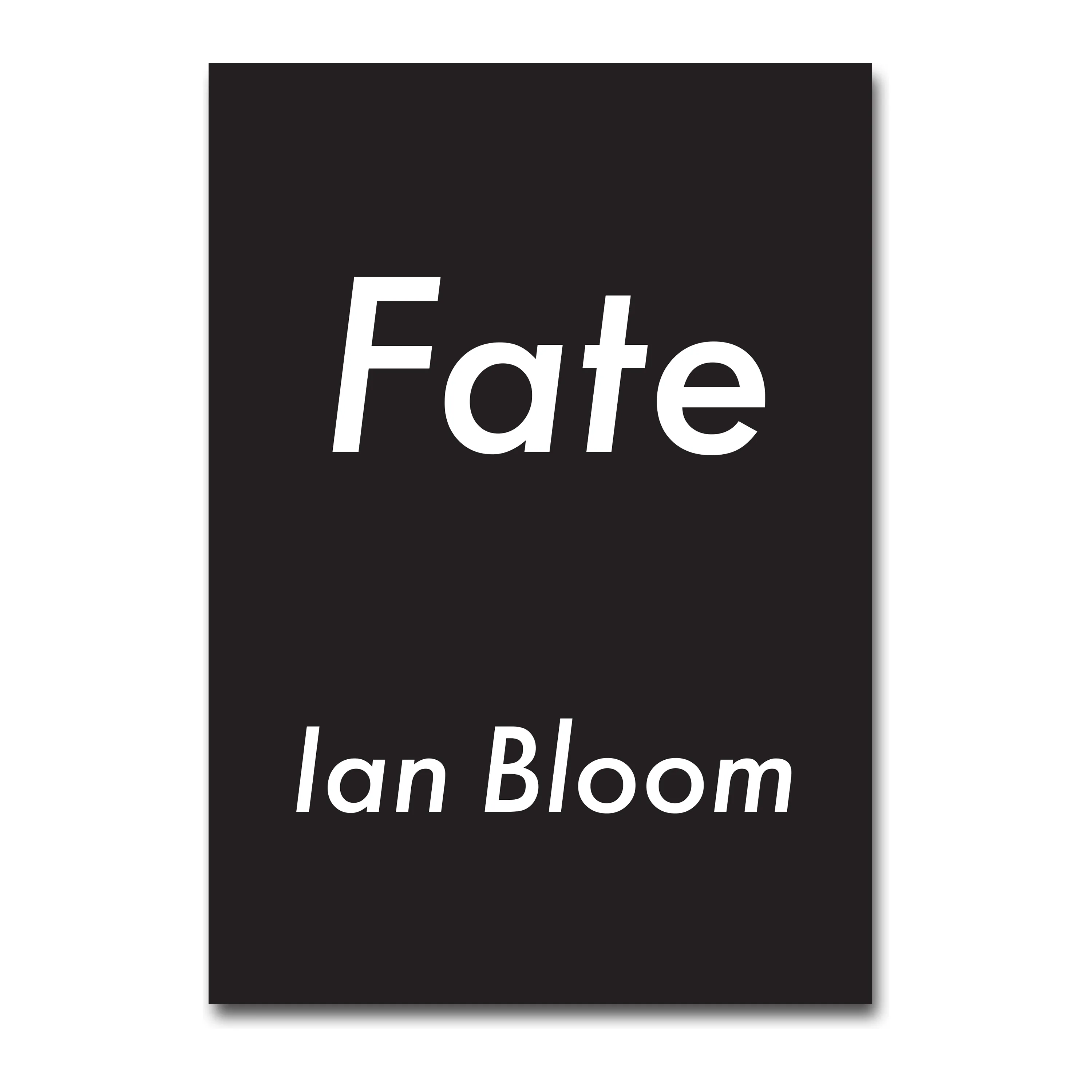 Fate, 2026 book by Ian Bloom