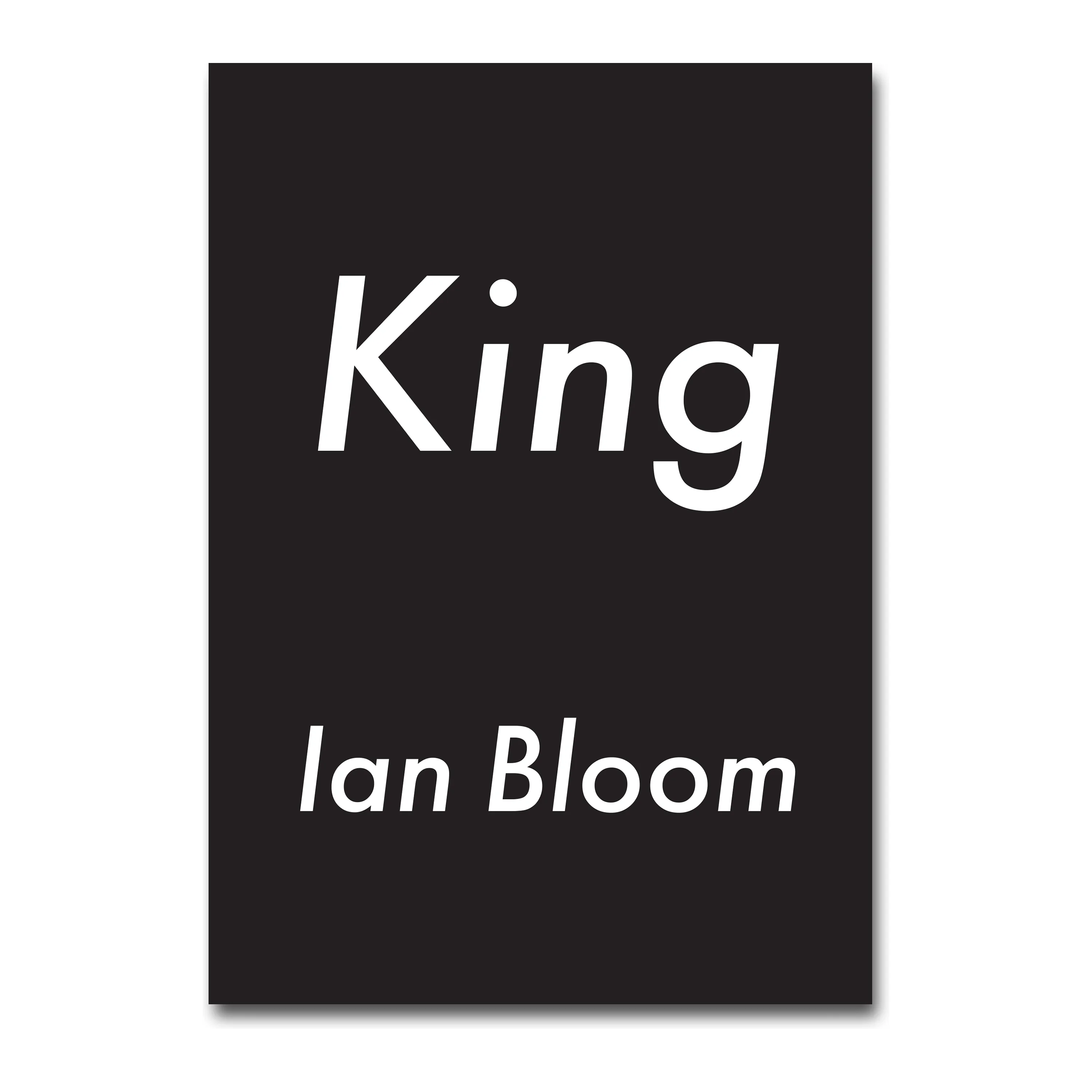 King, 2026 book by Ian Bloom