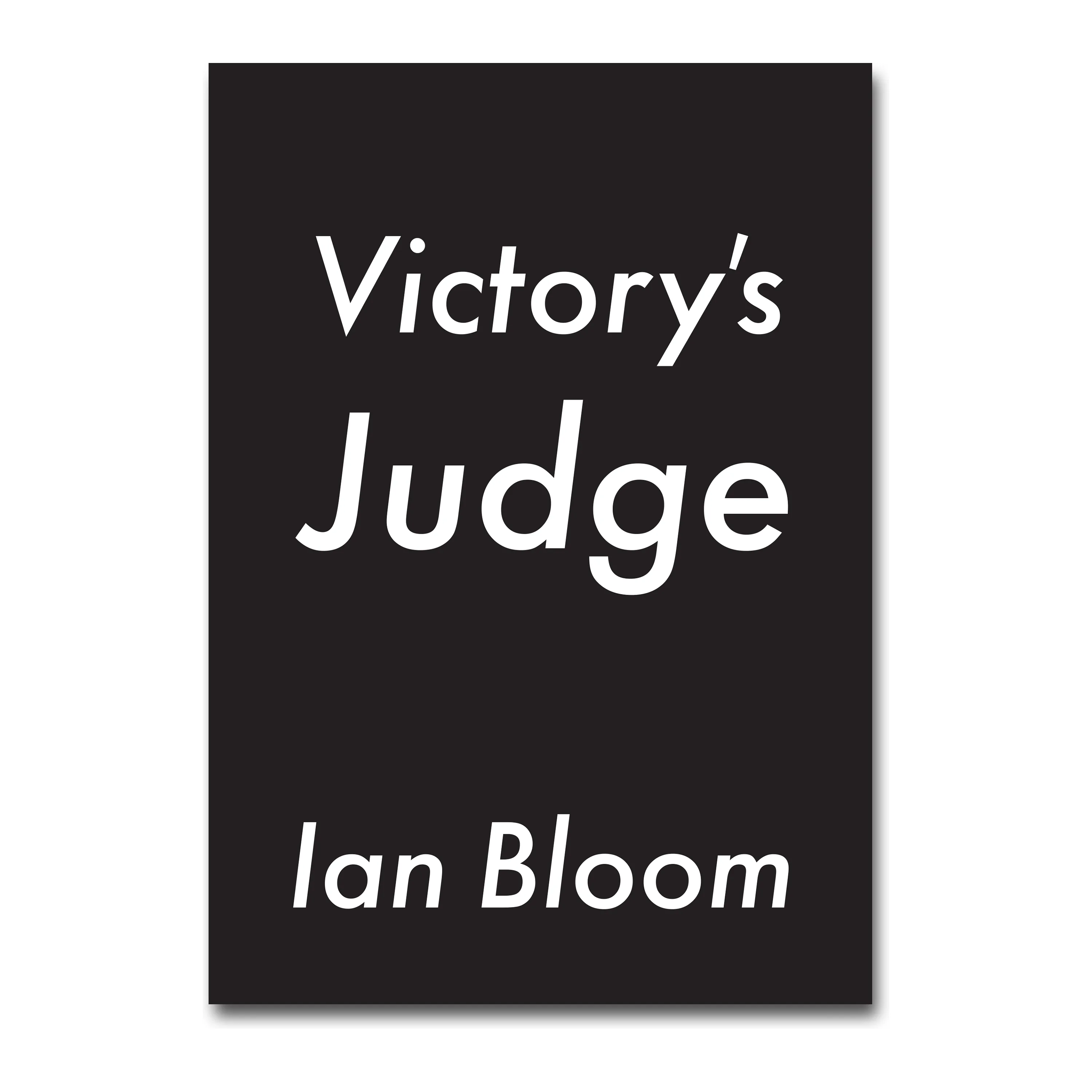 Victory's Judge, 2026 book by Ian Bloom